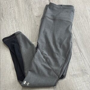 Under Armour Gray and Black Women's Performance Leggings